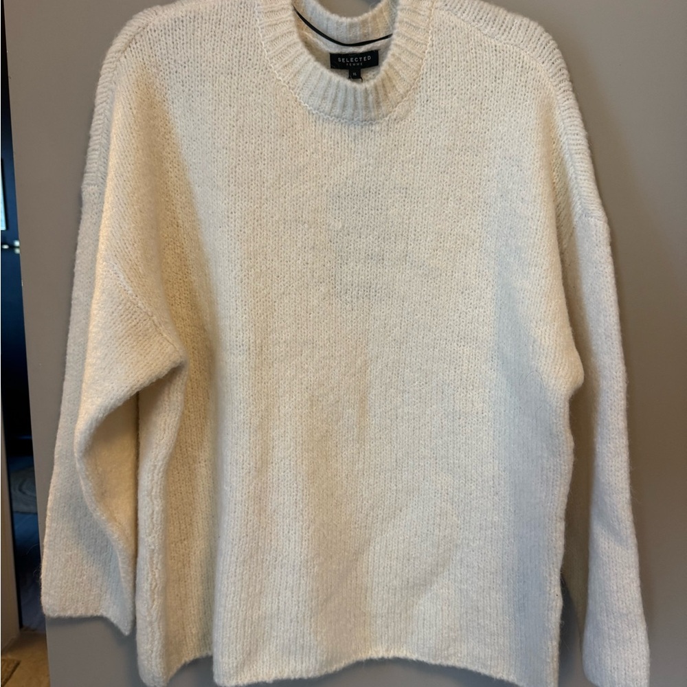 SELECTED FEMME White Knit Pullover